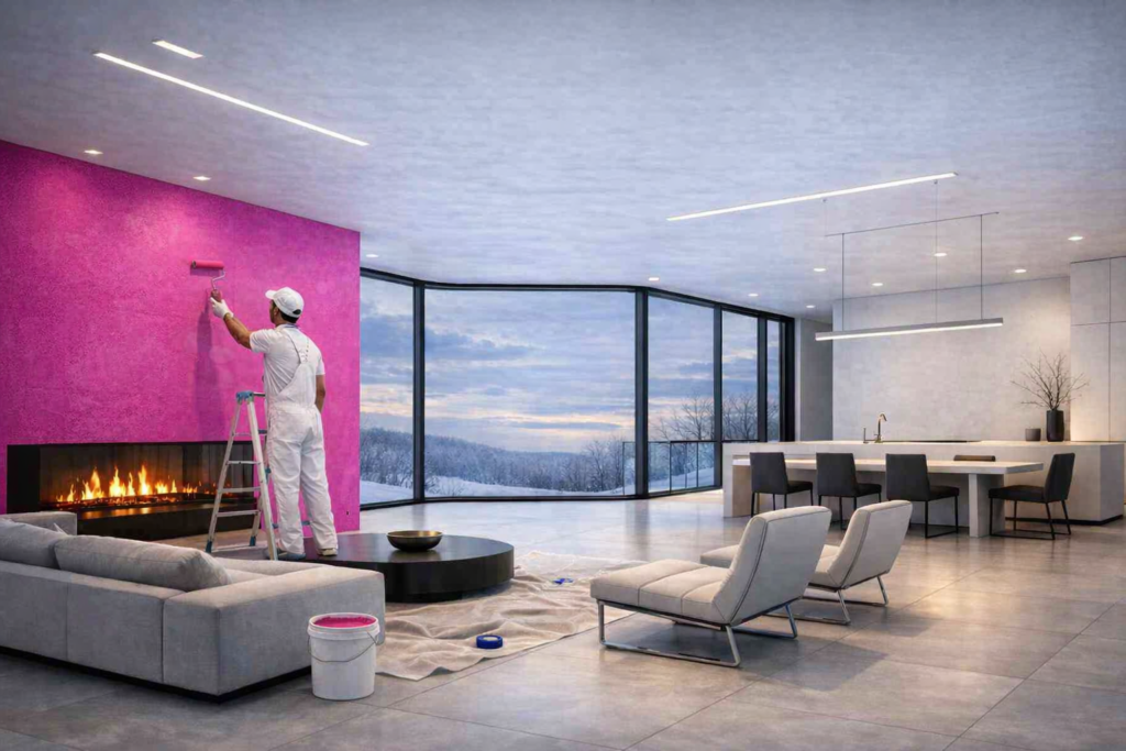 Pink interior